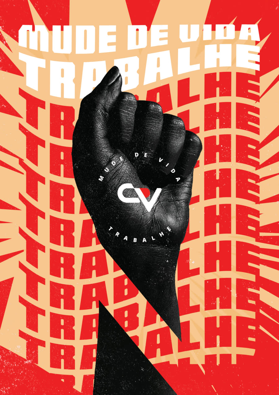 Curriculum Vital poster: Mude de vida, trabalhe